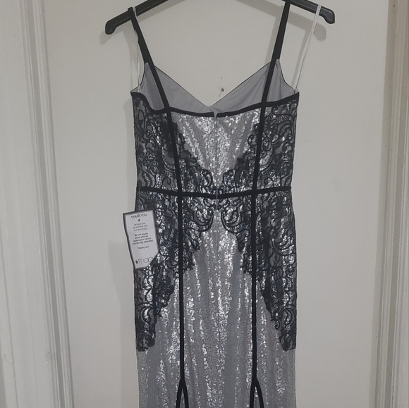 Tadashi Shoji Janus Lace Sequin Sleeveless Gown Si - Picture 9 of 13